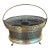 Antique English Victorian Reticulated Oval Brass Plate Food Warmer For Sale