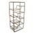 Vintage Mid-Century Multitiered Bronze Plated Waterfall Shelf For Sale