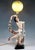 Art Deco Nude Dancer Posing with Lamp from Goldscheider, Vienna, Austria, 1942 For Sale - Image 3 of 14