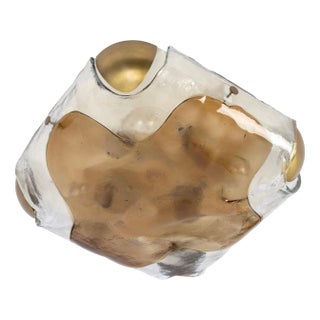 Large Murano Glass Flush Mount attributed to Kaiser, Germany, 1970s For Sale