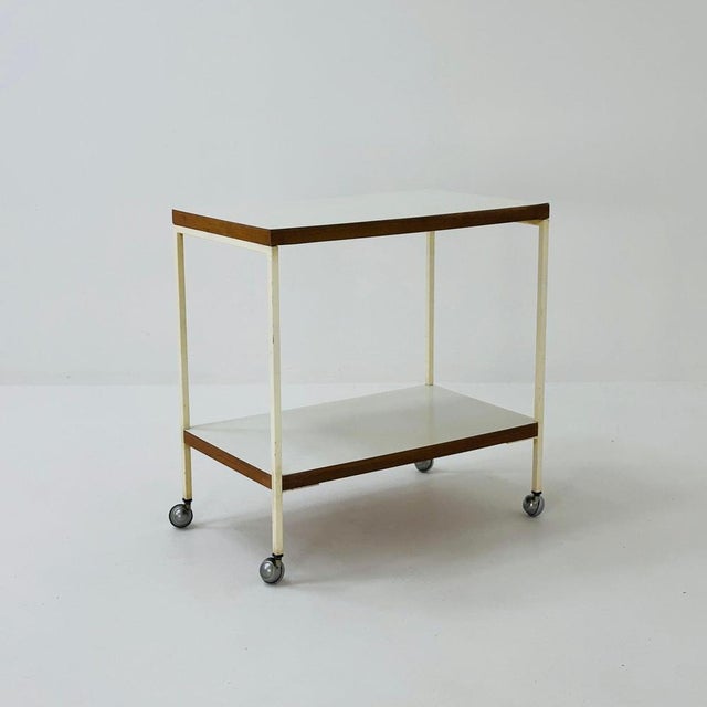 Mid-Century Danish Teak and Chrome Serving Trolley, 1970s For Sale - Image 11 of 11