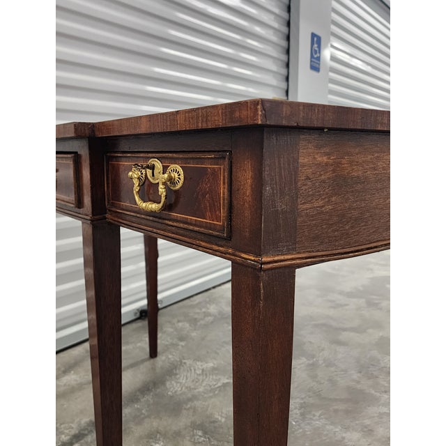 Brown Antique Late 19th Century Sheraton Mahagony Console Table For Sale - Image 8 of 12