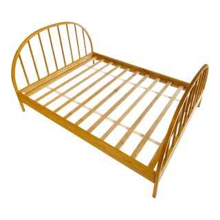 Vintage Full/Double Oak Danish Style Bedframe by Vermont Tubbs For Sale