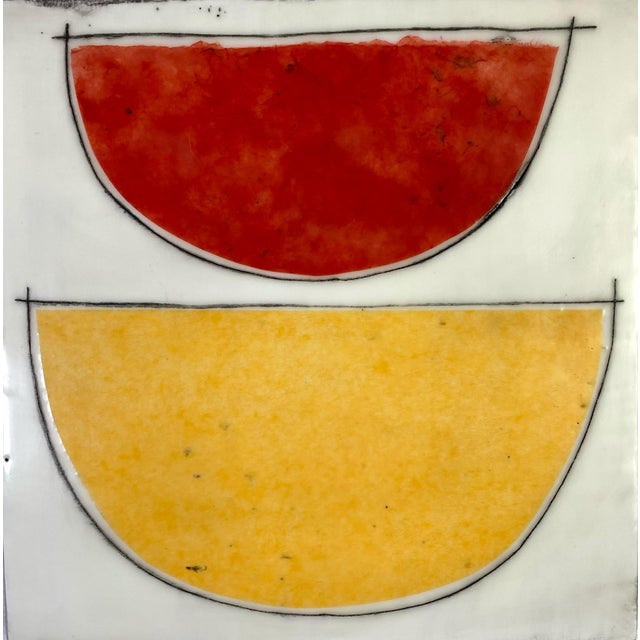 White Encaustic Collage Installation by Gina Cochran - "Bigger Than Us" - 16 Panels For Sale - Image 8 of 17