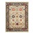 8x10 Violet Traditional Ivory Allover Floral Hand Knotted Wool Carpet Rug For Sale