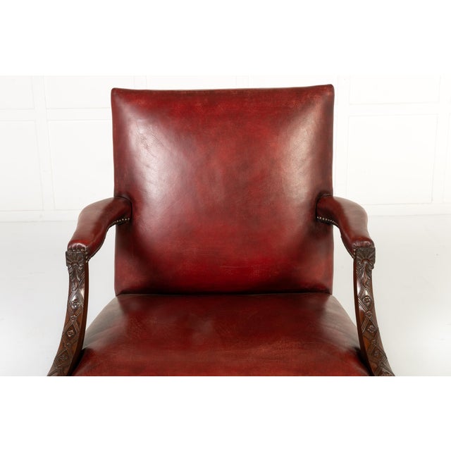 18th Century English Mahogany Gainsborough Chair For Sale - Image 6 of 10