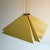 Quadratic brass pendant like a folded handkerchief by Dijkstra Netherlands 1970's is constructed by four sections of...