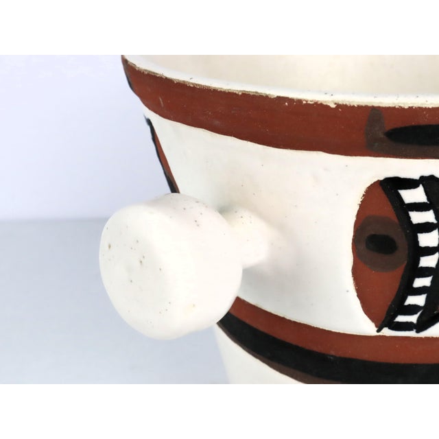 1950s Ceramic Les Argonautes Vase by Isabelle Ferlay and Frédérique Bourguet for Vallauris, 1950 For Sale - Image 5 of 13