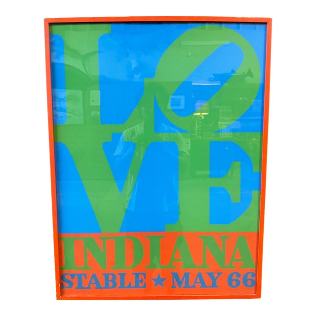 Robert Indiana "Love, Indiana Stable May 66" Silkscreen Poster 1971 For Sale
