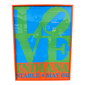 Robert Indiana "Love, Indiana Stable May 66" Silkscreen Poster 1971