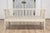 Dove Gray Swedish Gustavian Style Gray Painted Sofa Bench with Raised Diamond Motifs For Sale - Image 8 of 11