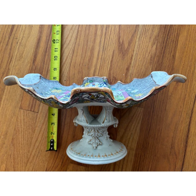 Antique Mason’s Ironstone Centerpiece Tazza – Chinoiserie Compote Bowl C. 1820 For Sale - Image 11 of 11