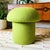 Mushroom Ottoman in Kiwi Wool For Sale In San Francisco - Image 6 of 10