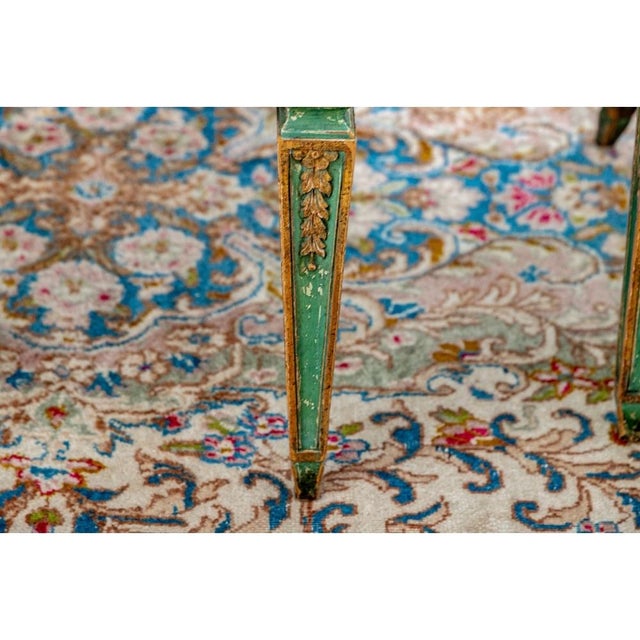 Beige Extraordinary Pair of Antique French Louis XVI Style Painted Armchairs For Sale - Image 8 of 13