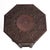Anglo Indian Teak Octagonal Folding Side Tea Table Hand Carved Campaign Original Finish 1900 For Sale - Image 9 of 18