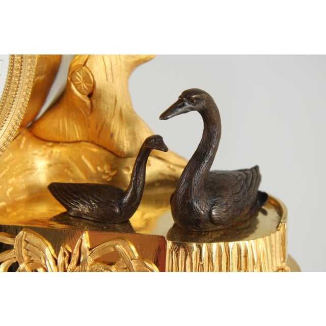 Metal French Mantel Clock Allegory of Love, Paris, 1815 For Sale - Image 7 of 16