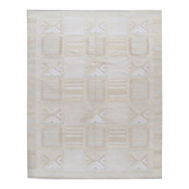 Swedish Style Kilim Deco Rug 8' X 10' For Sale