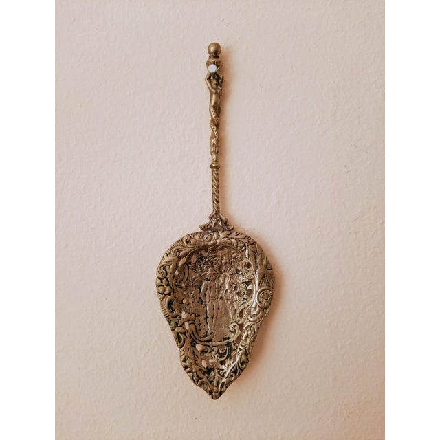 Early 20th Century Italian Mermaid Montagnani Serving Spoon Server For Sale - Image 5 of 6