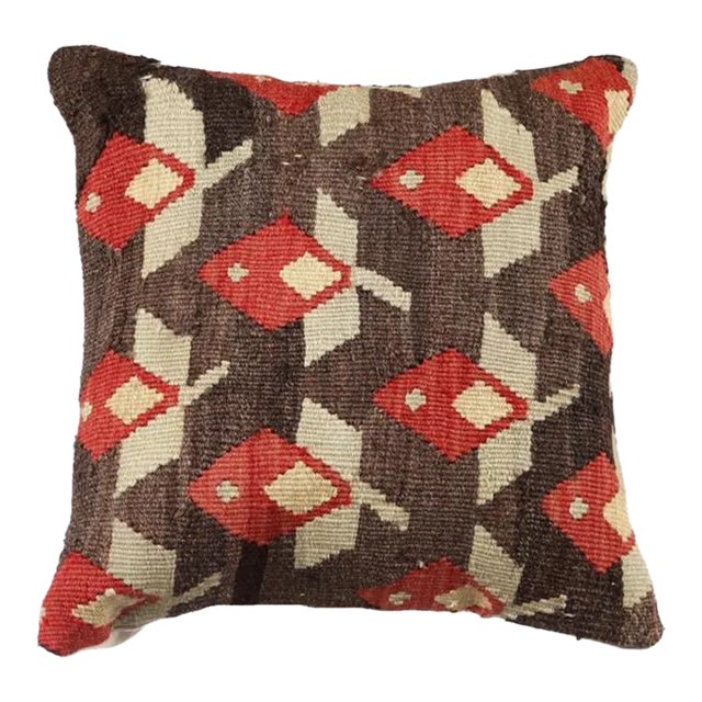 Handmade Kilim Rug Pillow Cover For Sale