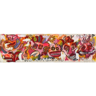 "A Lot of Things" Contemporary Original Abstract Mixed-Media Painting by Jonas Fisch For Sale