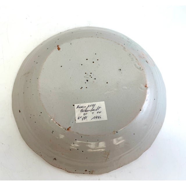 Earthenware Plate with Tree Decor, 18th Century For Sale - Image 6 of 7