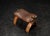 Wood Vintage Egyptian Camel Stool in Leather and Brass, 1950s For Sale - Image 7 of 18