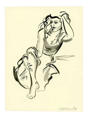 Brush Figure I Original Ink Drawing