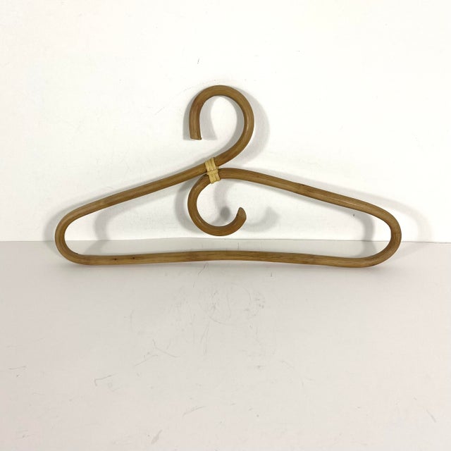 Mid-Century Modern Vintage Bamboo Hangers Bent Curled - Set of 4 For Sale - Image 3 of 5
