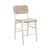 Kenneth Ludwig Chicago Astrid White Rattan Counter Stool For Sale - Image 4 of 4