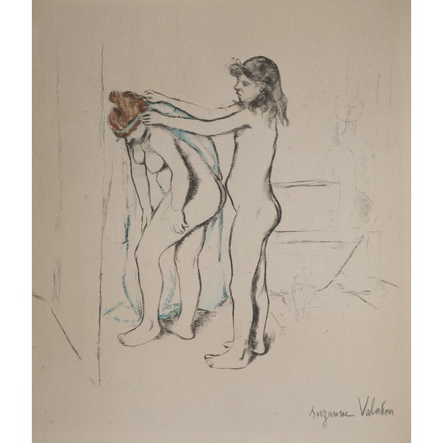 Suzanne VALADON (1865-1938) (after) The Toilet, Girls Drying Themselves, 1947 Lithograph enhanced with stencil after a...
