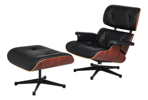 Set of Model 670 Lounge Chair and Model 671 Ottoman by Charles and Ray Eames Mobilier International Edition, 1956