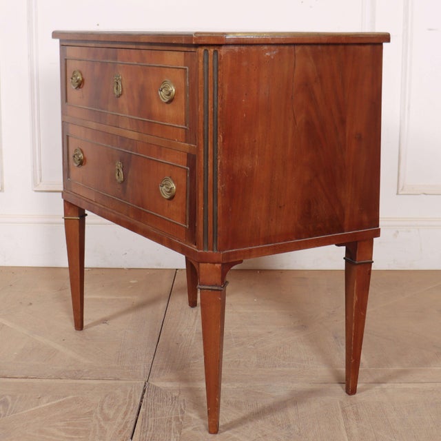 19th Century Italian Mahogany Commode For Sale - Image 12 of 15