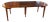 Vintage John Widdicomb Mid-Century Modern Petite Drop-Leaf Dining Table, Seats 10, Four Leaves With Original Storage Box For Sale