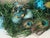 Splendid Peacock Blue Christmas Wreath Artisan Same Day Shipping For Sale - Image 4 of 5