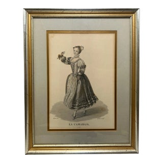 Early 20th Century La Camargo Dancer Engraving For Sale