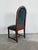Amsterdam School Style Oak Side Chair in Green Velvet, Netherlands, 1925 For Sale - Image 4 of 9