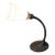 1930s Aladdin Gooseneck Desk Lamp With Embossed Milk Glass Shade For Sale
