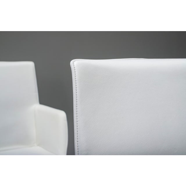 Gio Dining Chairs in Ecru Leather by Walter Knoll, Germany, 2000s, Set of 8 For Sale - Image 11 of 18