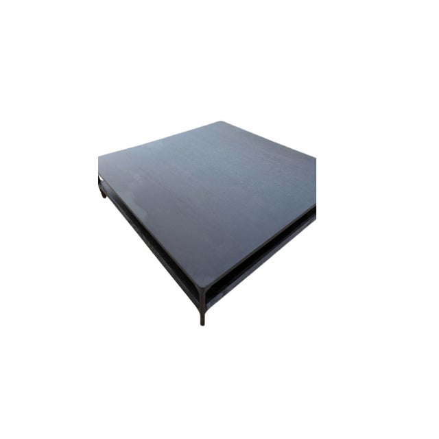 Contemporary Rh Padua Square Coffee Table – Black Oak For Sale - Image 3 of 7
