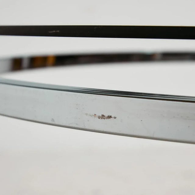 Chrome and Glass Coffee Table For Sale - Image 3 of 17