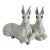 Mid-Century Italian Ronzan Ceramic Double Mountain Goat Sculpture For Sale