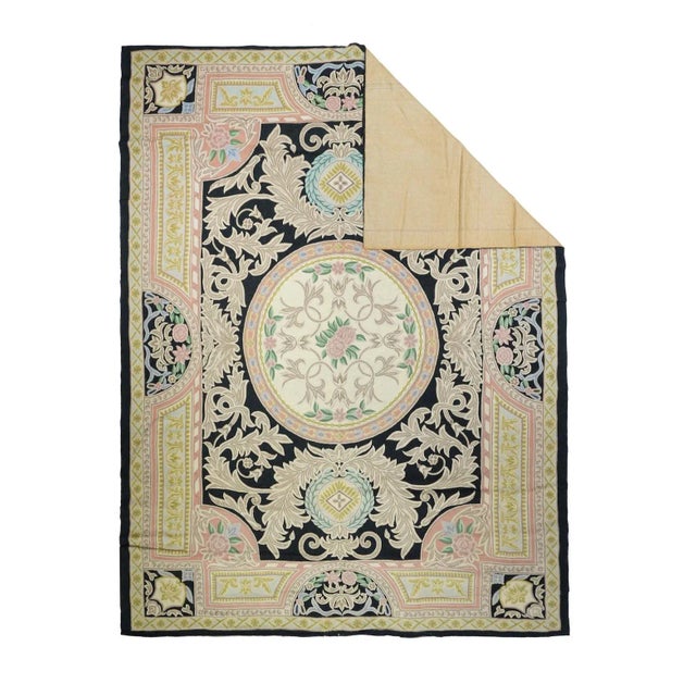 Traditional French Savonery Rug 8'10'' X 11'11'' For Sale - Image 3 of 10