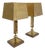 Vintage Wood and Brass Table Lamps by Temde Leuchten, 1970s, Set of 2 For Sale