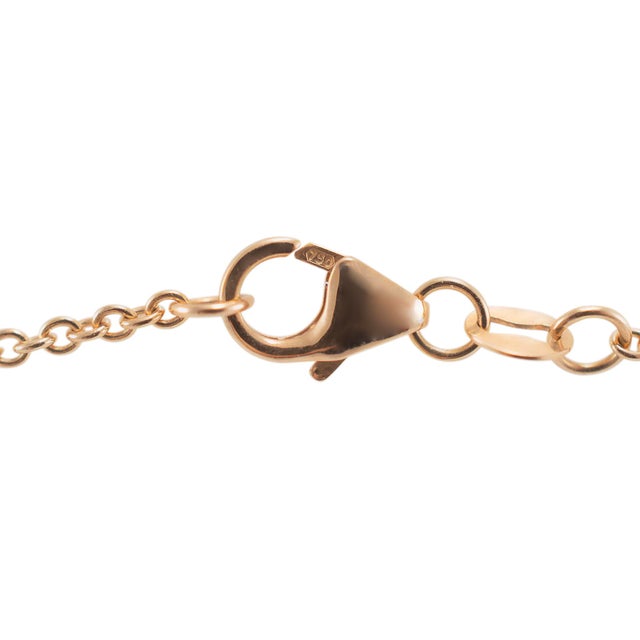 Early 21st Century Mikimoto Morning Dew 18k Rose Gold 3 Diamonds 10mm Pearl Pendant Necklace For Sale - Image 5 of 8