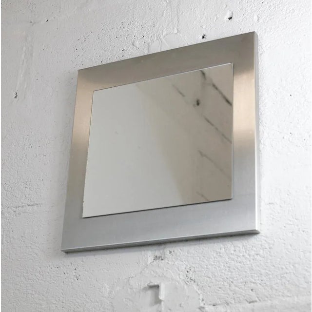 Space Age Stainless Steel Mirror, France, 1970s For Sale - Image 14 of 18