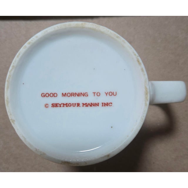 Vintage 1970s Seymour Mann Good Morning to You 14 Oz Mug For Sale In New York - Image 6 of 7