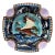 19th Century Square Majolica Mermaid Wall Plate For Sale