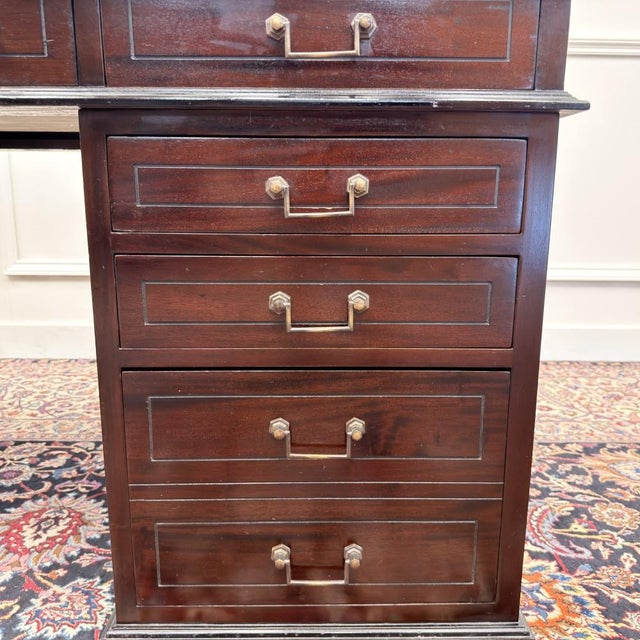 English Desk with Leather For Sale - Image 14 of 18