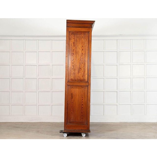 Wood 19th Century English Pine Housekeepers Cupboard, 1890 For Sale - Image 7 of 18