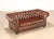English Chesterfield Style Brown Leather Sofa For Sale - Image 3 of 18